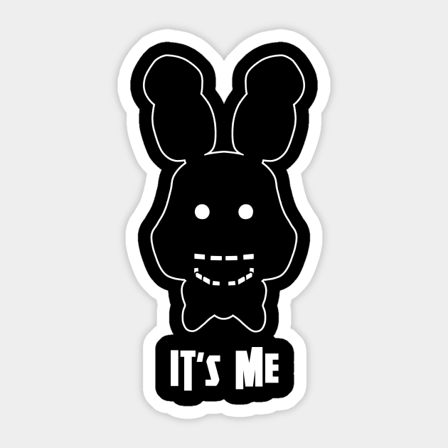 Five Nights at Freddy's - Shadow Bonnie Head - It's Me Sticker by Kaiserin